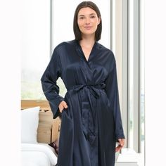 This women's silk like satin robe from Alexander Del Rossa is comfortable, durable, and classy. Made from premium 100% polyester satin fabric, this silky women's lounge robe is cool and easy on the skin. Designed with you in mind, this classic style house coat is perfect for lounging around the house - even when guests are present. Rich in features, we trust that this satin pijama de mujer will not disappoint. Silk Robe With Satin Finish For Sleep, Silk Satin Finish Robe For Loungewear, Silk Satin Finish Sleep Robe, Satin Robe With Satin Finish For Sleep, Satin Sleep Robe With Satin Finish, Satin Robe For Sleep With Satin Finish, Classic Style House, Classic Lounge, House Coat