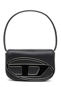 #ad Top Rated 1DR Shoulder diesel bag black with long strap, Fashion Bags Diesel 1dr, Diesel Bag, D Logo, Mode Zara, Structured Bag, Looks Chic