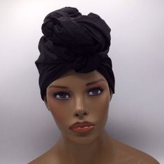 "This head wrap is 100% premium cotton fabric. There are many ways to wear and tie it so you'll be able to achieve the perfect look for you. It can also be worn as a scarf, shawl, or sash. Not Pre-Tied - 100% Cotton - Head Wrap Measures 72\" long x 22\" wide - Custom sizes are available upon request. Care Recommendations: - Wash w/ cold water on gentle cycle - Use Mild Detergents - Do not bleach" Cotton Turban With Matching Headband, Black Cotton Headscarf, Black Cotton Headwrap One Size, Cotton Headscarf Headband One Size, One Size Cotton Headwrap, One Size Cotton Headband Headwrap, Cotton One Size Headwrap Headband, Black Head Wrap, Head Wrap African