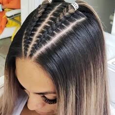 Cool Braid Hairstyles, Cornrow Hairstyles, Box Braids Hairstyles, Aesthetic Hair, Hair Hacks, Hair Looks