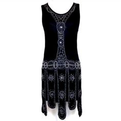 Stunning Flapper Style Dress That Gets A Lot Of Compliments! Embellished With Sequins And Very Comfortable To Wear. Size Medium. 100% Viscose To Stretch And Fit Your Shape. New With Tags Length Pit To Pit 18 Waist 16.5 Length 41.5 Black Gatsby Style Embellished Dress, Embellished Sleeveless Flapper Dress For Evening, Glamorous Black Beaded Flapper Dress, Black Embellished Flapper Dress For Evening, Formal Embellished Sleeveless Flapper Dress, Formal Sleeveless Embellished Flapper Dress, Fitted Gatsby Style Embellished Dress, Black Embellished Glamorous Flapper Dress, Elegant Sleeveless Embellished Flapper Dress