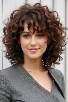 26+ Chin Length Hairstyles for Curly Hair Women 11 Short Hairstyles For Curly Hair Women, Medium Length Hair Styles For Curly Hair, Stacked Curly Hair, Type 2c Curly Hair Hairstyles, Cute Easy Curly Hairstyles, Medium Length Curly Hair With Layers, Curly Medium Length Hair, Natural Curly Hair Cuts, Medium Length Curly Hair