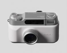 an image of a camera on a gray background