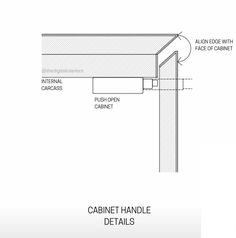 the diagram shows how to install cabinet handles