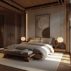 Stylish Japandi bedroom with a blend of natural elements and modern design Catalog Aesthetic, Japandi Interiors, Makeover Bedroom, Cozy Aesthetic