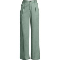 Light, airy and easy to wear, these wide leg pants will be your go-to for achieving the perfect look. The stylish wide leg silhouette will look great dressed down with sneakers and a simple tee, but it also works with heels and a dressier top. What makes these pants extra special? The fabric. A certified compostable and biodegradable fiber, TENCEL™ drapes beautifully and feels luxuriously soft to the touch. Pleated Wide Leg Pants, Simple Tees, Dressy Tops, Lily Pads, Dressed Down, Lands End, Leg Pants, Fabric Care, Wide Leg Pants