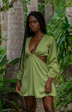 Mars Twist Mini Dress Green – Beginning Boutique US Green Long Sleeve Mini Dress For Beach, Green Long Sleeve Mini Dress For Day Out, Green Balloon Sleeve Mini Dress, Green Non-stretch Mini Dress, Green Satin Tie-back Mini Dress, Green Long Sleeve Dress, Prom Midi Dress, Summer Playsuit, Crop Top Sweater