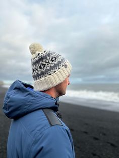 "Elevate your winter wardrobe with our men's woolen bobble hat, exquisitely designed for warmth, comfort, and style. Crafted from high-quality pure wool, this winter cap not only keeps you toasty but also adds a touch of Scandinavian charm to your look. Key Features: 1. Premium Wool Comfort: Made from pure wool, our winter cap offers superior insulation to keep you warm in the chilliest of weather. The natural breathability of wool ensures your head stays comfortably cozy. 2. One-Size-Fits-Most: Nordic Style Winter Hat For Outdoor Activities, Nordic Knitted Hat For Cold Weather, Scandinavian Ornaments, Bobble Hat, Wool Caps, Bobble Hats, Winter Cap, Chunky Wool, Wool Beanie