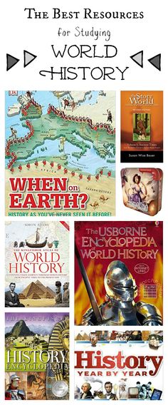 the best resources for studying world history with text overlaying it and an image of various