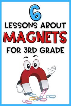 the cover of lessons about magnets for 3rd grade