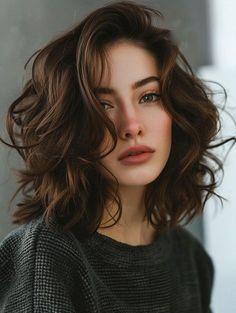 Wavy Hair Haircut Ideas, Haircuts For Fine Wavy Hair, Wavy Haircut Ideas, Best Haircuts For Fine Hair, Styles For Fine Hair, Reddish Hair, A Line Haircut, Tapered Haircut, Best Haircuts