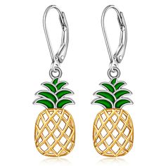 PRICES MAY VARY. 【THE SYMBOL OF PINEAPPLE】Pineapple has a sharp defense, but it is still sweet. Wear pineapple earrings and become a pineapple girl, stand tall, wear a crown, and be sweet inside. ��【GREAT MINDS OF DESIGN】The green leaves of pineapple look alive, and the cutest yellow pineapple fruit looks shiny and lovely. Wearing pineapple earrings makes you more attractive in any occasion. A romantic and sweet gift for family or friends to express your love and cherish! 【THE SYMBOL OF SWEET LOVE Turkey Earrings, Christmas Tropical, Pineapple Girl, Reindeer Christmas Tree, Flamingo Jewelry, Best Gifts For Boys, Yellow Pineapple, Christmas Tree Snowman, Pineapple Gifts