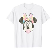 a white shirt with a mickey mouse face on it