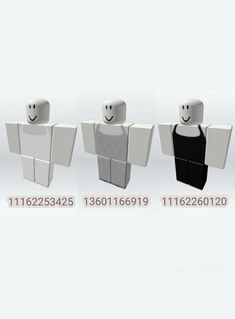 four different sized lego figures with faces and arms, all facing opposite directions to each other