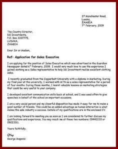 a letter to someone requesting that they have received an application for their business card or email