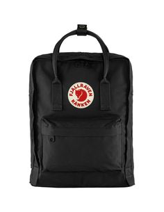 Backpack from Fjallraven, made of durable and lightweight Vinylon F fabric that is dirt and water resistant. The spacious main compartment has a large zipped opening, allowing you to pack and unpack the backpack with ease. The backpack has two flat side pockets and a zipped pocket on the front, perfect for all the small items you want to keep close at hand. The included PE foam seat cushion is stored in an internal pocket at the back, where it prevents the contents of the backpack from pressing Functional Black Backpack For Camping, Black Standard Backpack For Camping, Black Nylon Backpack For Camping, Black Backpack For Camping, Black Camping Backpack, Black