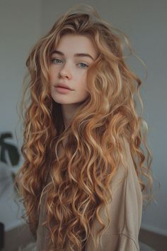 Blonde Actresses In Their 20s, Best Hair Color For Fair Skin, Native American Hairstyles, Natural Red Head, Reddish Blonde, Wavy Layered Haircuts, Hair Reference, Strawberry Blonde