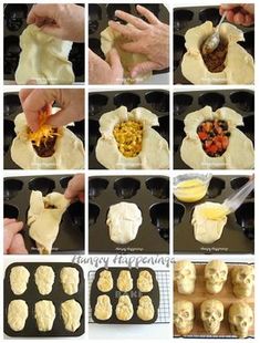 the steps to making tortilla shells are shown in several different pictures, including how to make them