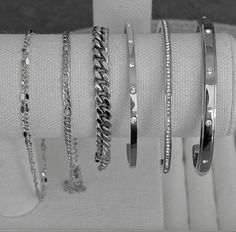 Silver Aesthetic Jewelry, Silver Bracelets Aesthetic, Xoxo Jewelry, Silver Jewlery, Accessories Silver, Jewelry Fashion Trends