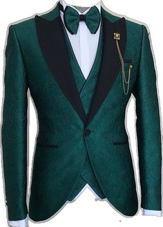 Mens Formal Fashion Stylish Men, Emerald Green Prom Suit Black Men, Green Tuxedo Business Sets, Green Formal Sets With Notch Lapel, Green Slim Fit Formal Sets, Green Tuxedo Set With Notch Lapel, Nails Emerald, Emerald Prom, Tuxedo Styles