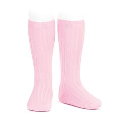 Ribbed Cotton Knee Sock - Light Pink Pink Knee High Socks, Prince George And Princess Charlotte, Digital Wardrobe, Ballet Socks, Baby Blue Aesthetic, Pretty Pink Princess, Glam Chic, Pink Socks, Ballet Pink