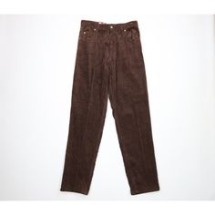 Nos Vtg 90s Streetwear Mens 32x34 Baggy Fit Straight Leg Corduroy Pants Brown Mens Pants New With Tags Mens Size 32 Measurements Are: 16 Inches Across The Waist Laid Flat 34 Inch Inseam 45 Inches From Top To Bottom 7.75 Inch Leg Open Brown Cotton Check Out My Other Items In My Store! Pr1609 Hh Brown Pants Men, 80s Pants, 90s Pants, Corduroy Pants Men, Brown Dress Pants, Hippie Pants, Velvet Trousers, Dickies Pants, Pants Brown