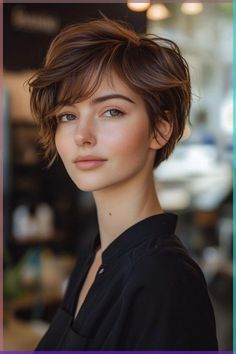 Discover 25 fresh hairstyles for growing out bangs! From chic updos to effortless waves, transform your awkward fringe into your favorite feature. Growing Out Bangs, Shag Haircuts, Shaggy Hair, Style Goals, Hair With Bangs, Short Wavy, Shag Haircut, Pixie Haircuts