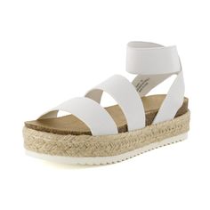 PRICES MAY VARY. Soft Stretch Gore Upper Slip-on Wear Cushioned Comfort Insole Rope Midsole / Traction Outsole 2 Inch Heel Women's Cushionaire cork footbed espadrille. These espadrille wedges feature a comfort footbed and stretch gore straps for easy on and off. Espadrilles Platform, Stylish Sandals, Strappy Wedges, Grad Dresses, Espadrille Wedge, Open Toe Shoes, Round Toe Heels, Gym Shoes, Shoes Heels Pumps