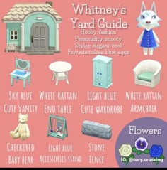 the whitey's yard guide is shown in this image with instructions for how to use