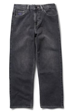 Quiksilver's Mercury Denim Pants for boys are a blast from the past, with a 90s-inspired wash and a baggy, tapered fit that's equal parts cool and comfy. The cotton-elastane blend denim is built to last, while heritage branding details add signature Quiksilver style. Featured here in the Dark Smoke colorway.Features Co Heritage Branding, Pants For Boys, 90s Inspired, Blast From The Past, Jeans Denim, Denim Pants, In The Dark, The Boys, The Past