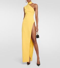 Formal Yellow Maxi Dress, Chic Yellow Maxi Dress For Formal Occasions, Yellow Maxi Length Evening Dress For Gala, Yellow Fitted Midi Dress For Gala, Fitted Yellow Midi Dress For Gala, Yellow Floor-length Cocktail Evening Dress, Yellow Asymmetrical Maxi Dress For Party, Yellow Maxi Length Cocktail Dress, Yellow Maxi Evening Dress For Cocktail