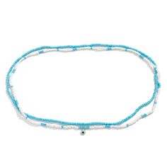 Description:Dainty Layered Seed Beaded Evil Eye Belly Chain SetSpecification:Material: copper. seed beadLength: 31.5"Weight: 1.5 oz/setChain colors: turquoiseStyle: MinimalistFeatures & Details:This chic layered seed beaded evil eye belly chain set is made of environmental friendly materials. which is solid. durable. lightweight and very comfortable and healthy for daily wear. This women body jewelry is decorated with unique design and superb craftsmanship to create special piece that can satisfy any jewellery lovers. making you more attractive and charming.The chic evil eye beaded belly chain set is suitable for any seasons. not only in summer. but also in winter. spring and autumn. It shines from all directions and definitely will draw a lot of attention.This 90s women waist chain set ca Blue Double Strand Beaded Necklace For Beach, Light Blue Beaded Necklaces With Round Beads For Summer, Turquoise Strand Beaded Necklace With Tiny Beads, Blue Beaded Necklaces With Letter Beads For Festivals, Blue Beaded Necklace With Letter Beads For Festival, Double Strand Turquoise Beaded Necklace For Beach, Turquoise Double Strand Beaded Necklace For Beach, Turquoise Beaded Chain Necklace For Summer, Turquoise Beaded Necklaces For Summer