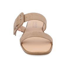 The Kerris slip-on sandal from Journee Collection will have you go from boring to adoring. Their supple vegan leather multi-strap design slide style and open square toe will give you the style to walk around town attracting a few compliments wherever you go. To keep things easy a 4 mm Tru Comfort Foam� insole and slip-on closure will keep your feet comfortable with every step. Design Slide, Easy A, Slip On Sandals, Journee Collection, Flat Sandals, Slide Sandals, Slip On Sandal, Vegan Leather, Adjustable Straps