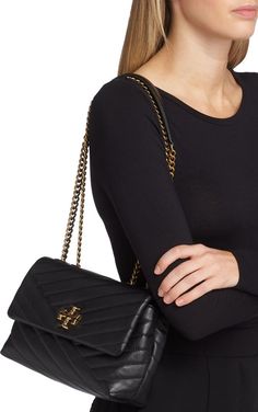 Tory Burch Small Kira Chevron Convertible Shoulder Bag | Nordstrom Tory Burch Bags Handbags, Chic Shoulder Bag With Cc Turnlock And Double Flap, Designer Quilted Shoulder Bag For Everyday, Elegant Everyday Quilted Bags, Chic Double Flap Shoulder Bag With Branded Hardware, Chic Double Flap Shoulder Bag For Everyday Luxury, Chic Quilted Flap Bag For Travel, Classic Quilted Shoulder Bag For Everyday, Classic Everyday Quilted Bag