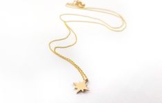 Chic and modern this North star gold necklace is perfect for everyday use. This dainty Celestial necklace is made of SOLID GOLD,9k,14k,18k(hallmarked accordingly) and hangs from a solid gold chain. ✔ Made to Order ✔ Gold Kt: 9k-14K-18k ✔Metal stamp: 375-585-750 ✔ Available Gold Color: Rose Gold, Yellow Gold, White Gold ✔ Necklace length: Available in many lengths* ✔ Type of the chain: Rolo chain ✔ Dimensions: 8.5MM ✔ Gold weight: 1.5 grams * ✔ Ready to Ship in 3-5 Business Days *(In the pictures Minimalist Star Of David Necklace For Everyday, Dainty Star Necklace For Everyday Wear, Minimalist Star Necklace For Everyday, Delicate 14k Gold Star Necklace, Dainty Gold Starburst Necklace, Dainty Star-shaped Gold Necklace, Star Gold Necklace, Minimalist Yellow Gold Star Necklace, Celestial Yellow Gold Star Necklace