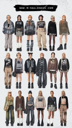 Y2k Retro Outfits, Abuci Fashion, Y2k Layered Outfits, Sims Inspiration People, How To Dress Grunge, Escape Room Outfit, Alt School Outfits, Outfit Styles Types Of Aesthetic, How To Style A Jersey