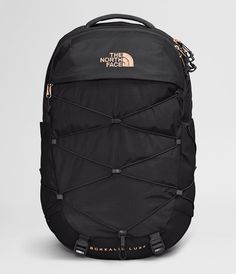 The Women’s Borealis Backpack is now available in a Luxe version, that has premium metallic accents. With its iconic bungee cord system, women-specific FLEXVENT™ suspension system and large interior compartment, you can keep your items secure, inside and out. This go-anywhere pack also features a stand-up design, sternum strap, removable waist belt and protective laptop compartment. Bags & Gear Women's Backpacks [North Face, Northface, thenorthface, the northface, TNF, tnf] Borealis Backpack, The North Face Borealis, North Face Borealis, North Face Bag, Sac Lunch, Bungee Cord, Belt Style, Tablet Sleeve, Jansport Backpack