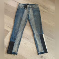 Super Cute Pants In Perfect New Condition Questions? Leave A Comment Below! Kut From The Kloth Leather Pants, Ankle Straight Jeans, Patch Jeans, Zipper Jeans, Cute Pants, Womens Capris, Raw Hem Jeans, Straight Leg Denim, Slim Pants