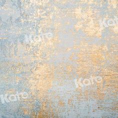 an old blue and gold background with some yellow highlights on the surface, like paint