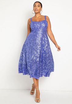 Bustier Flare Sequin Dress | Eloquii Plus Size Birthday Outfit Ideas, Plus Size Birthday Outfit, Plus Size Homecoming Dresses, Plus Size Cocktail Dresses, Very Peri, Plus Size Party Dresses, Bustier Dress, Plus Size Wedding, Hoco Dresses