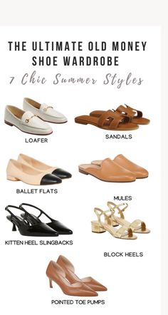 Kitten Heel Slingbacks, Chic Summer Style, Shoe Wardrobe, Flat Mules, Make A Difference, Old Money, Ballet Flats