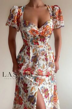 Lasaky - Sophisticated Ruched Ruffled Off-Shoulder A-Line Maxi Dress with Bubble Sleeves A Line Maxi Dress, Line Dresses, Bodycon Floral Dress, White Long Sleeve Shirt, Casual Dressy, Floral Fashion, Hip Dress, Maxi Dresses Casual, Slim Dresses