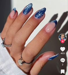 Aesthetic Grinch, Blue Winter Nails, Blue Gel Nails, Nail Piercing, December Nails, January Nails, Diy Acrylic Nails