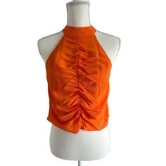 Staud Orange Ruched Tank Top Size 8 New New With Tags Never Worn Features: Tank Top Size: Womens 8 Summer Ruched Sides Top For Night Out, Summer Night Out Tops With Ruched Sides, Summer Tops With Ruched Sides For Night Out, Staud Sleeveless Summer Tops, Casual Summer Tops By Staud, Casual Spring Tops By Staud, Spring Casual Staud Tops, Casual Staud Tops For Spring, Casual Staud Tops For Summer