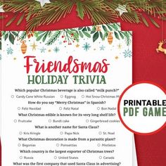 a printable christmas trivia for friends