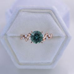 2 Carat Teal Sapphire Floral Yellow Gold Engagement Ring Yellow Sapphire Ring Engagement, Montana Sapphire Engagement Ring, Nature Engagement Ring, Dream Wedding Ring, Yellow Gold Engagement Ring, Teal Sapphire, Paper Ring, Sapphire Engagement Ring Blue, Round Cut Engagement Rings