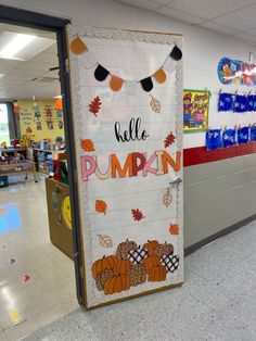 30 AMAZING FALL CLASSROOM DOOR DECORATIONS - Stylin by Sarita Pumpkin Classroom Door, Fall Classroom Door Decorations, Fall School Doors, Fall Classroom Door, Classroom Door Decorations, Teacher Door Decorations, Preschool Door, Halloween Classroom Door, Thanksgiving Classroom