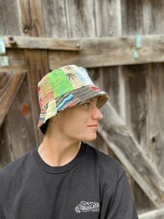 Eco-friendly Hemp Bucket Hat Just in from Nepal! Perfect for summer...at the beach, pool, or just hanging around. Color options: Patchwork or Mustard (Please note each hat is handmade so especially with the Patchwork, it may not be exactly as the photo but will be very similar) *Hemp sun hat made from 100% hemp with a soft organic cotton lining *This hat is lightweight and flexible so that can be folded for easy carrying *Easily gets back in shape 100% Hemp Adult size - available in One Size Sui Casual Bucket Hat With Flat Brim For Beach, Green Fun Sun Hat For Vacation, Fun Green Sun Hat For Vacation, Cotton Bucket Hat For The Beach, Cotton Beach Cap, Beach Cotton Cap, Multicolor Bucket Hat For Outdoor Use, Adjustable Summer Bucket Hat For Festivals, Fun Cotton Sun Hat For Vacation