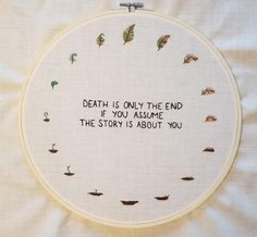 Welcome To Night Vale Tattoo, Night Vale Tattoo, Welcome To Night Vale Quotes, Sapphic Tattoo Ideas, Weird Embroidery, Night Vale Quotes, Embroidery Quotes, Quotes Embroidery, Quote Embroidery