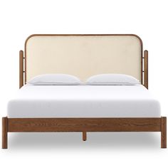 Caroline Bed Oak Bed, Headboard Upholstered, Oak Beds, Matching Furniture, Beds And Headboards, Amber Interiors, Four Hands, Panel Bed, Living Room Coffee Table